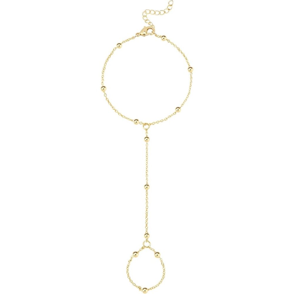 Bracelets Stack Silver Plated Chain Bracelet Set … - image 1